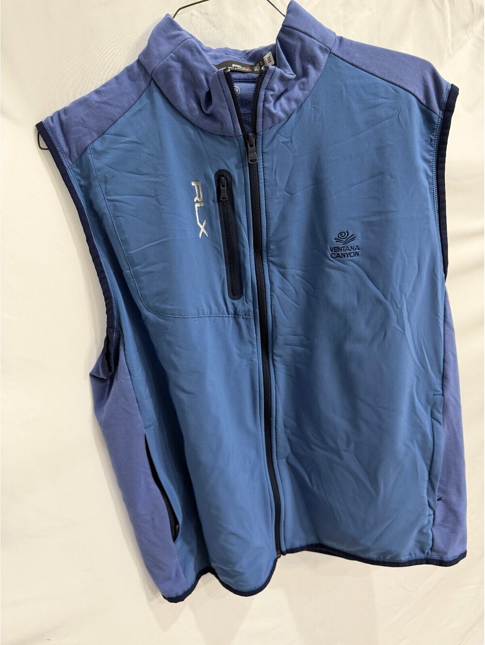 Ralph Lauren RLX Ventana Canyon Blue Softshell Vest XL